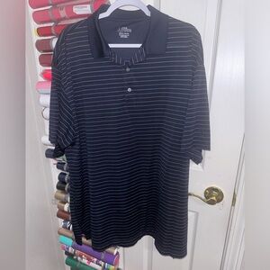 PGA Tour Men’s Polo Size XXL Blue and White Stripes
